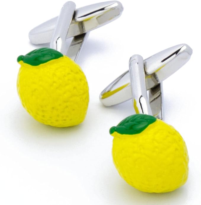 Bouton de manchette Citron